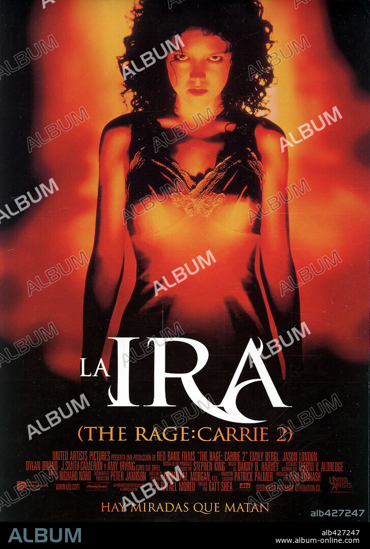 Poster de CARRIE 2, LA IRA, 1999 (THE RAGE: CARRIE 2), dirigida por KATT SHEA. Copyright UNITED ARITSTS.