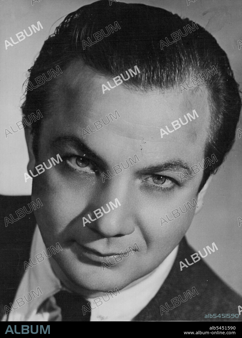 Rudolf Schock tenor, duet from Covent Garden Berlin Opera & *****. May 20, 1949. (Photo by The Sunday Herald).