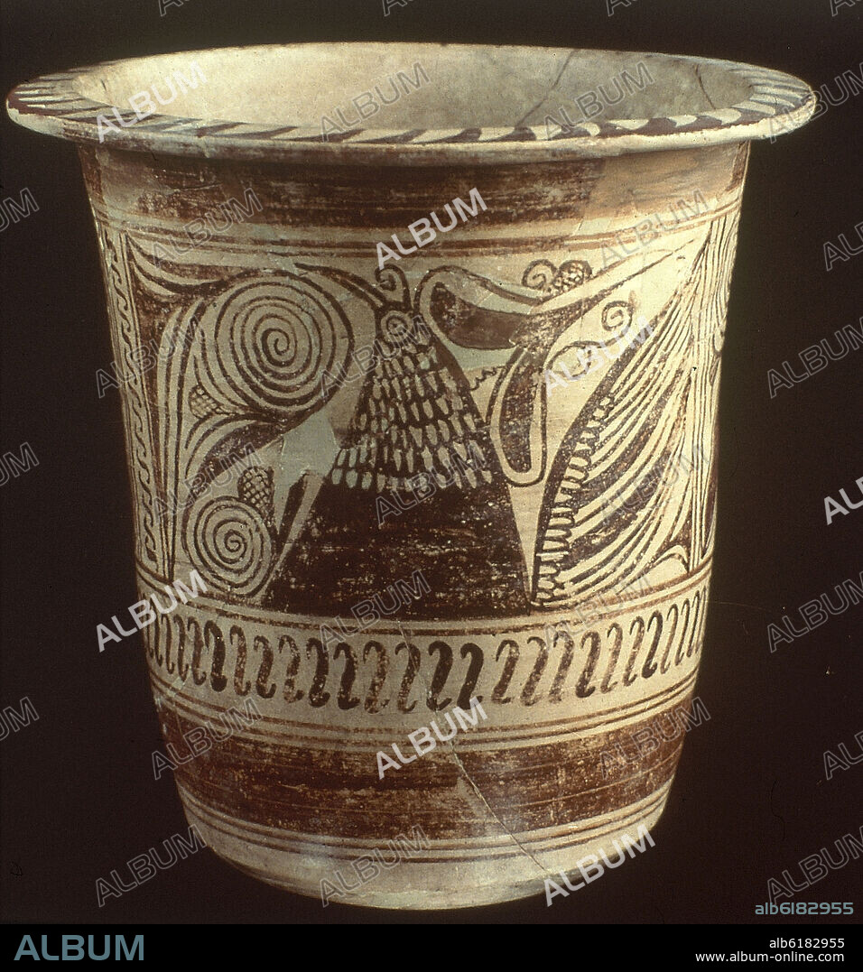 KALATHOS PROCEDENTE DE ARCHENA (MURCIA) - III/I AC - CERAMICA IBERICA.