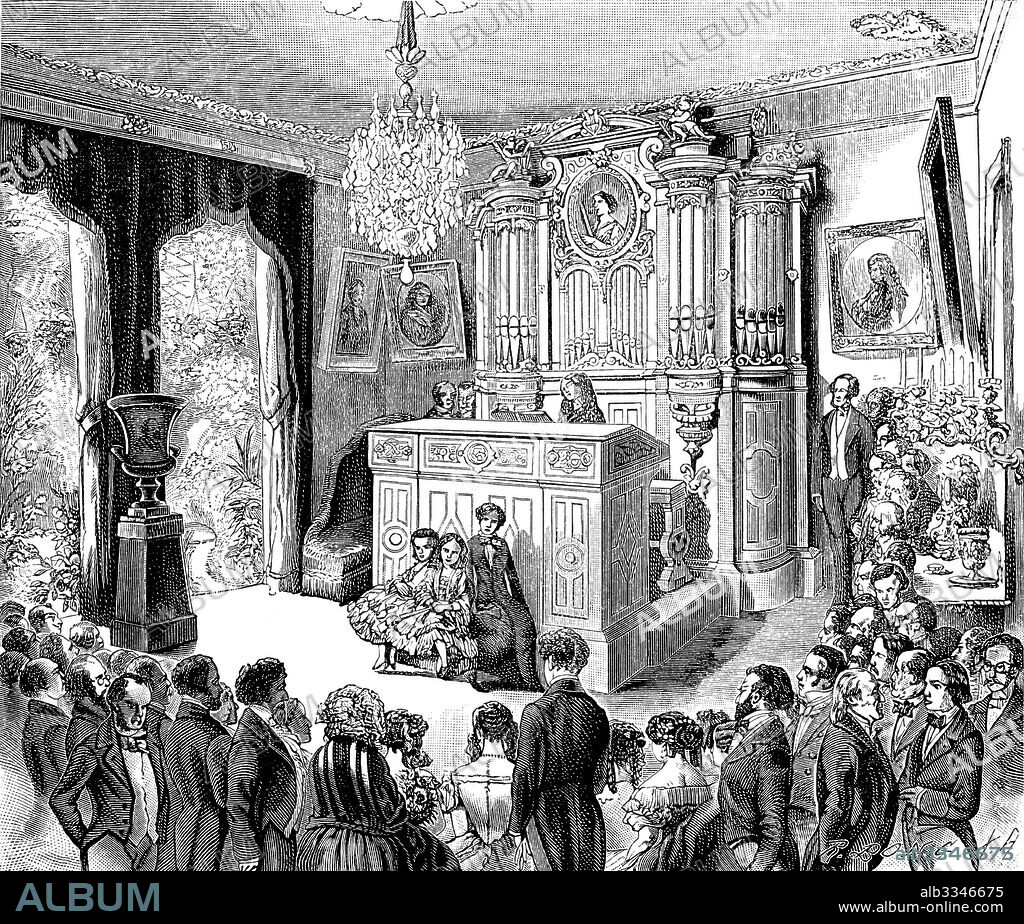 ANÓNIMO. The Musical Soirée at the Pauline Viardot-Garcia's Salon.