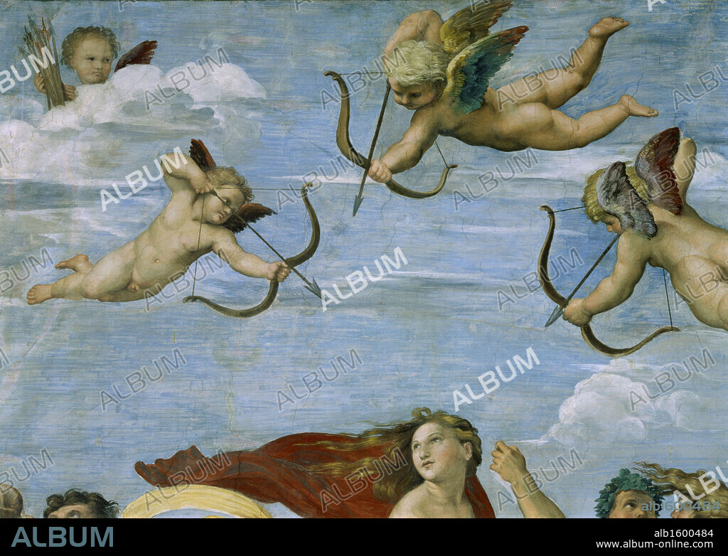 The Triumph of Galatea (Detail)   1511  Raphael (1483-1520 Italian)   Fresco  Villa Farnesina, Sala di Galatea, Rome.