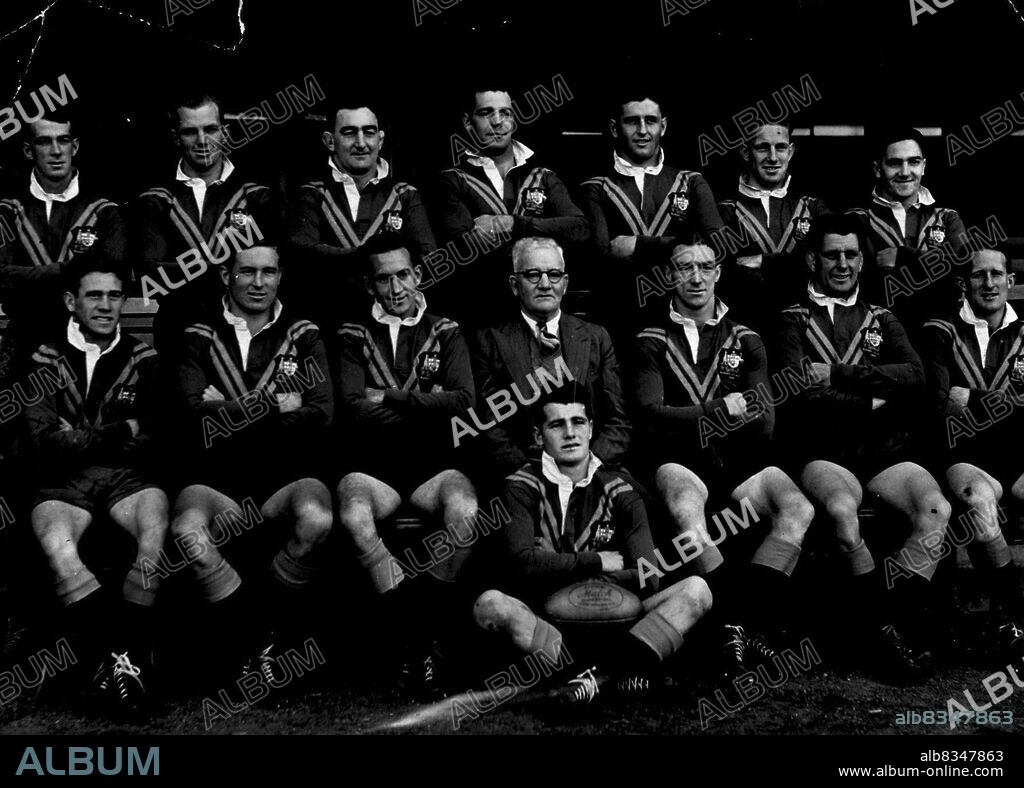C. Kennedy, J. Gorgenton, D. Parkinson, A.V. Johnston, R. BaileyT. Easter, R.Kay, F. Farrell, J. Armstrong, *****, P.M. Mohan. June 16, 1950.
