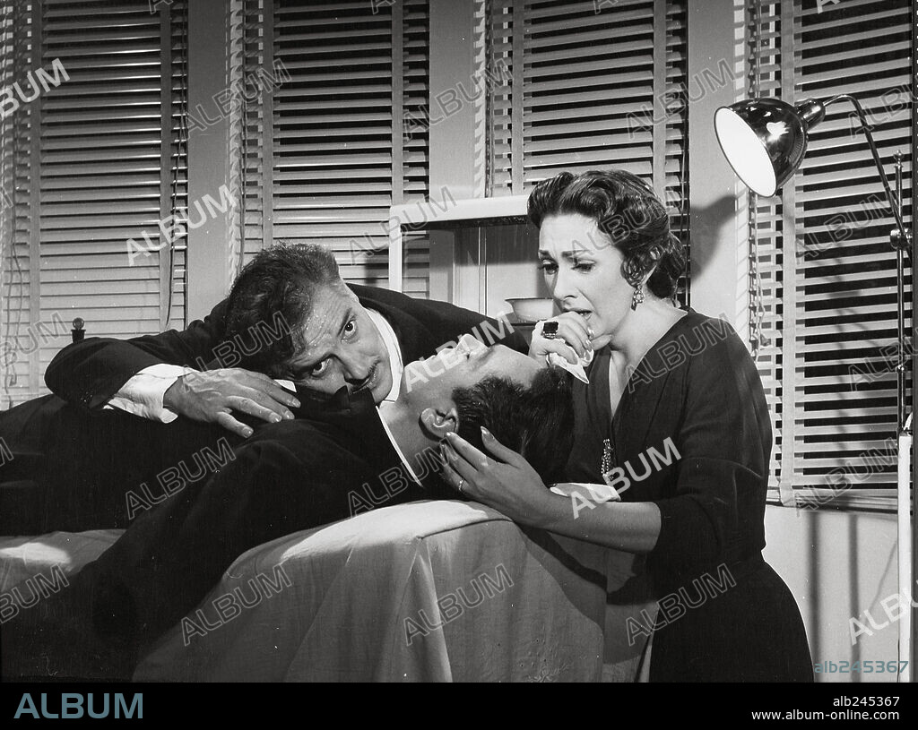 AMPARO RIVELLES, ARTURO DE CORDOVA and JOSE MARIA RODERO in LA HERIDA LUMINOSA, 1956, directed by TULIO DEMICHELI. Copyright BALCAZAR P.C.