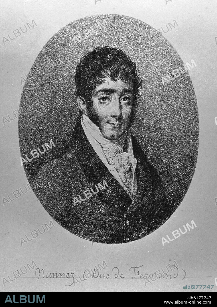 CARLOS JOSE FRANCISCO DE PAULA GUTIERREZ DE LOS  RIOS Y SARMIENTO - I DUQUE DE FERNAN NUÑEZ EMBAJADOR EN FRANCIA - GRABADO - S XIX.