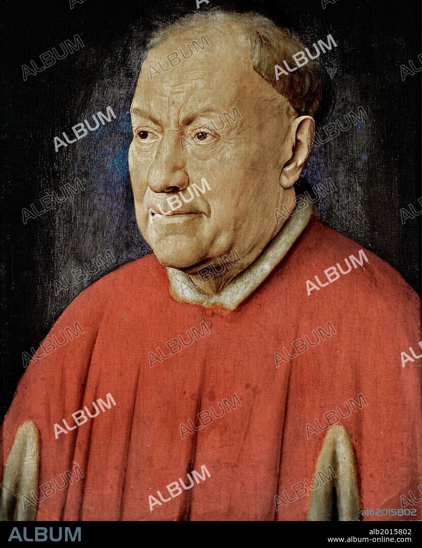 Jan van Eyck / 'Portrait of Cardinal Niccolò Albergati', c. 1431, Oil on canvas, 34 x 27,5 cm.