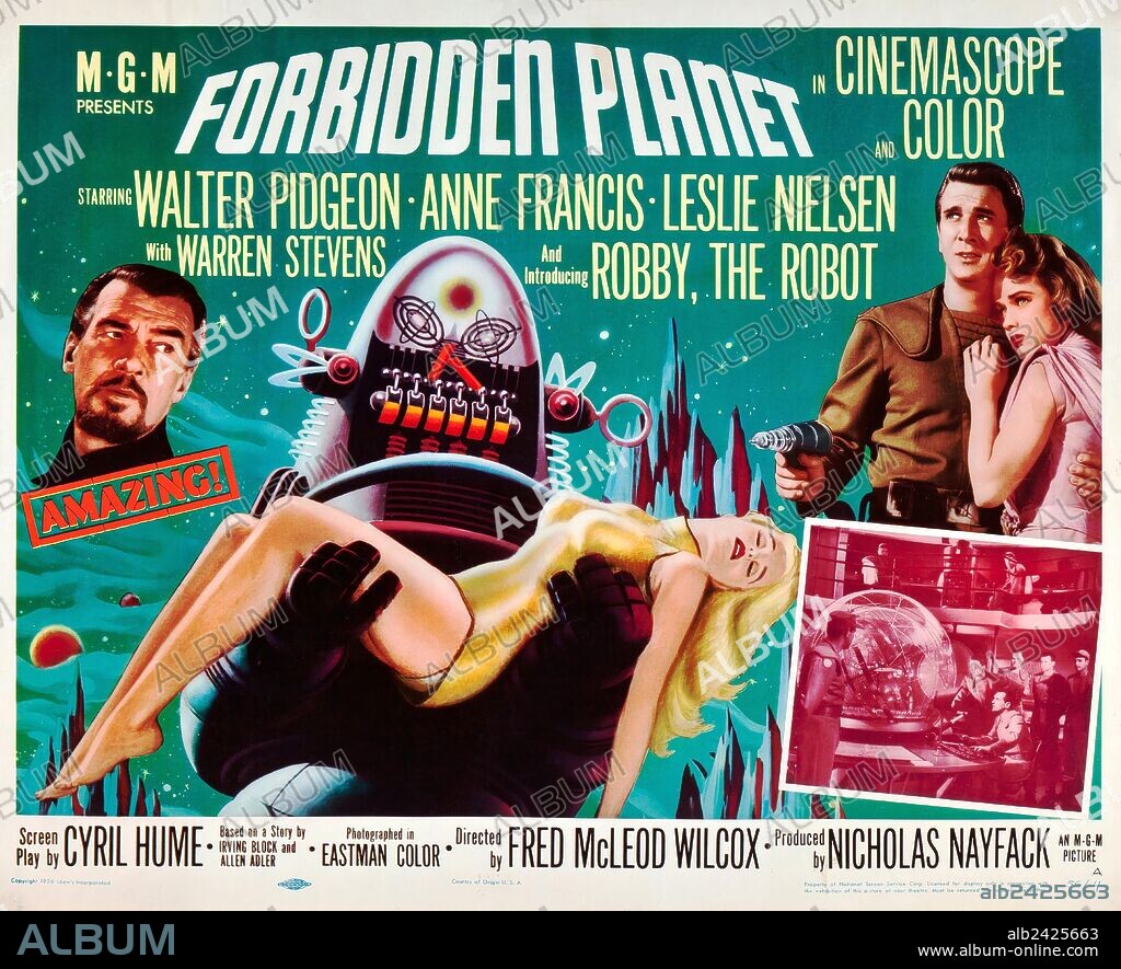 ROBIN WILLIAMS in FORBIDDEN PLANET, 1956, directed by FRED M. WILCOX. Copyright M.G.M.