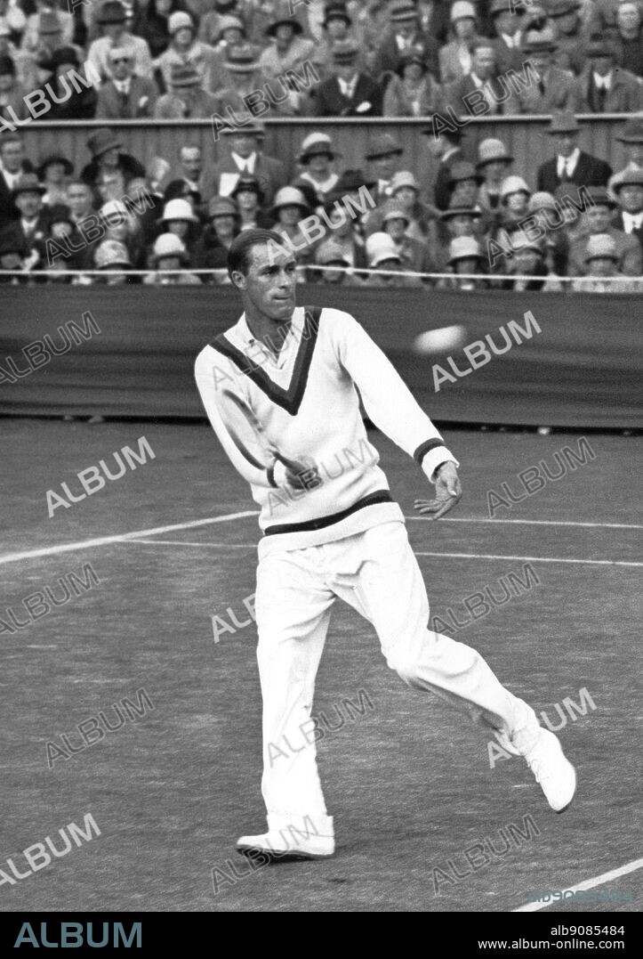 William T (Big Bill) Tilden in 1927. The Encyclopedia of Tennis page 60.
