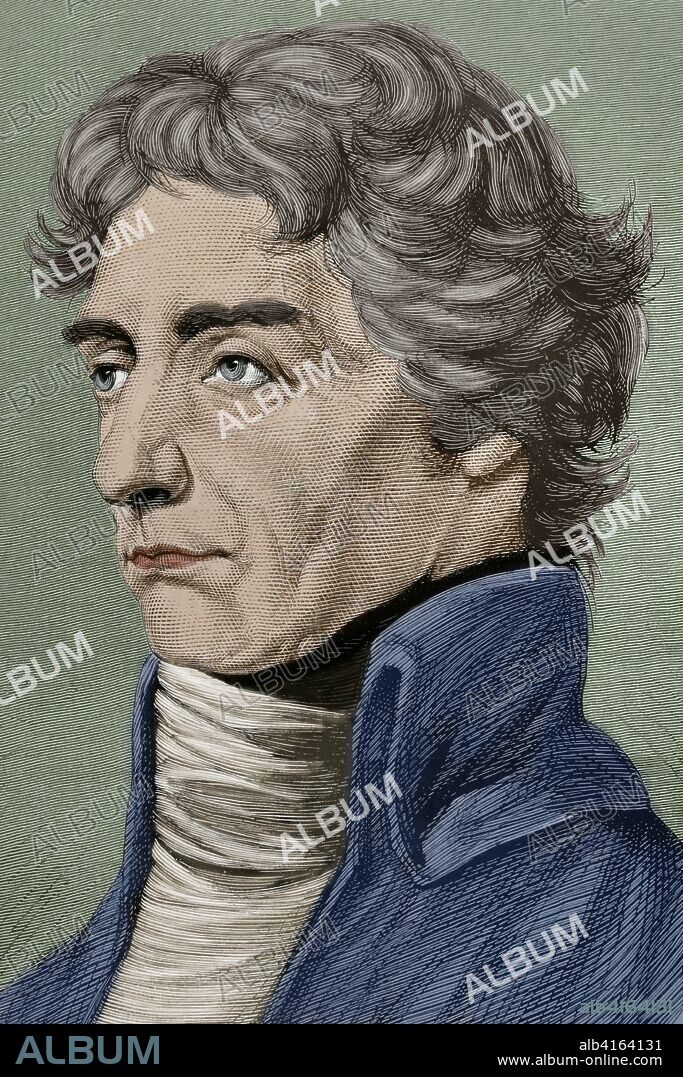 Horatio Nelson (1758-1805). Primer Vizconde Nelson. Vicealmirante de la Marina Real Británica, conocido por sus victorias durante las Guerras Revolucionarias Francesas y las Guerras Napoleónicas. Vencedor en la Batalla de Trafalgar. Retrato. Grabado. Coloreado. La Ilustración Española y Americana. 22 de octubre de 1876.