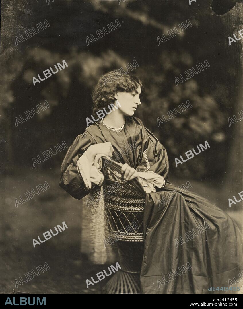 Portrait of Jane Morris (Mrs. William Morris), John Robert Parsons (British, about 1826 - 1909, active 1860s - 1870s), Cheyne Walk, Chelsea, England, negative July 1865, print about 1900, Gelatin silver print, 23.7 x 19.5 cm (9 5/16 x 7 11/16 in.).