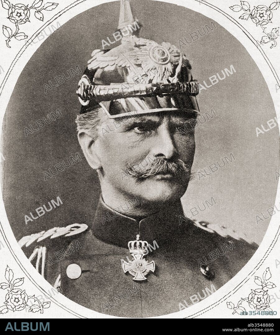 Anton Ludwig August von Mackensen, 1849 – 1945, born August Mackensen. German soldier and field marshal. From The Illustrated War News, published 1915.