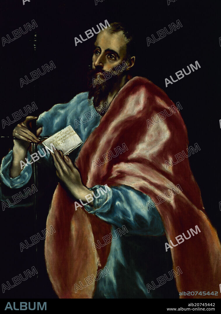 EL GRECO. SAN PABLO APOSTOL - 1610-1614 - OLEO/LIENZO - 97 x 77 cm - MANIERISMO.