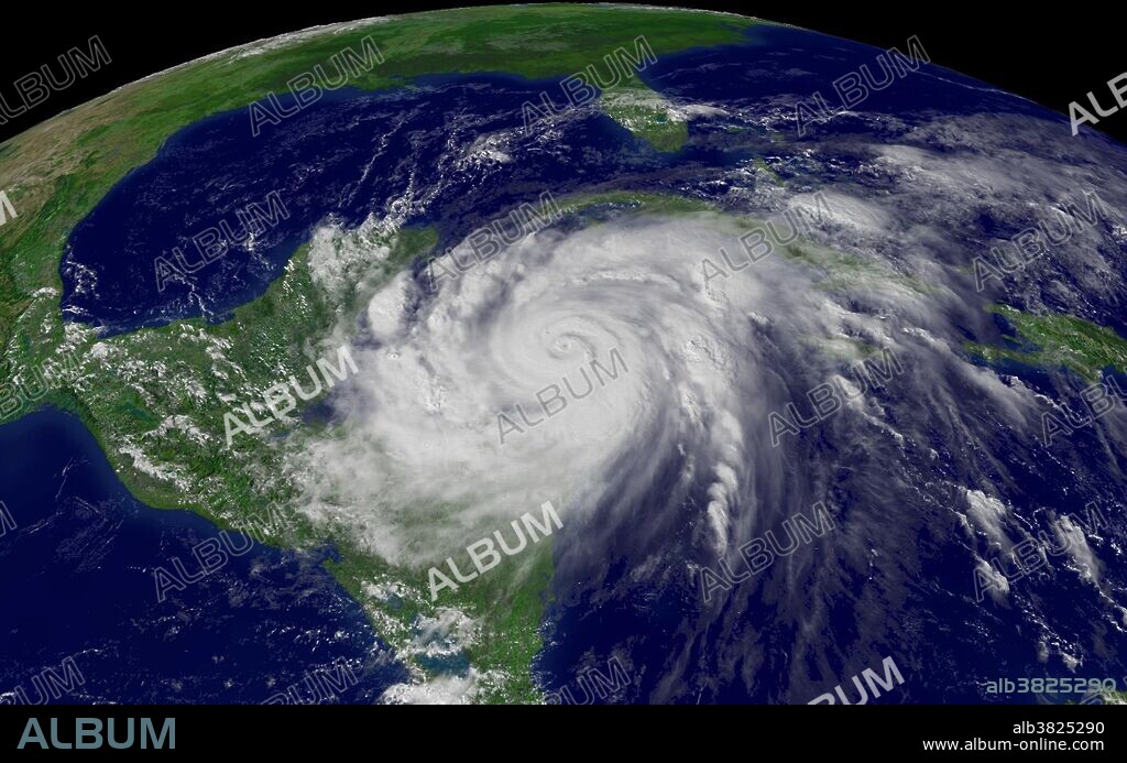 Hurricane Wilma regional imagery, October 19, 2005 at 1915Z. Centerpoint Latitude: 18:37:01N Longitude: 83:29:49W. Hurricane Wilma was the most intense tropical cyclone ever recorded in the Atlantic basin. Part of the record breaking 2005 Atlantic hurricane season, which included three of the six most intense Atlantic hurricanes ever (along with #4 Rita and #6 Katrina), Wilma was the 22nd storm, 13th hurricane, 6th major hurricane, 4th Category 5 hurricane, and 2nd most destructive hurricane of the 2005 season. A tropical depression formed in the Caribbean Sea near Jamaica on October 15, and intensified into a tropical storm two days later, which was named Wilma. After heading westward as a tropical depression, Wilma turned abruptly southward after becoming a tropical storm. Wilma continued intensifying, and eventually became a hurricane on October 18. Shortly thereafter, extreme intensification occurred, and in only 24 hours, Wilma became a Category 5 hurricane with winds of 185 mph. Wilma is ranked among the top five most costly hurricanes ever recorded in the Atlantic and the fifth costliest storm in United States history.