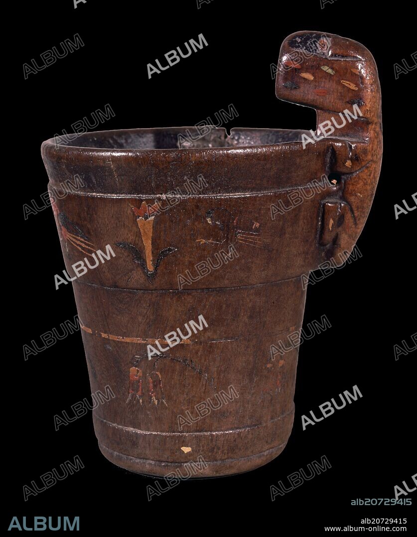 KERO INCA - VASO CEREMONIAL - MADERA - FECHADO ENTRE 1551 Y 1750.