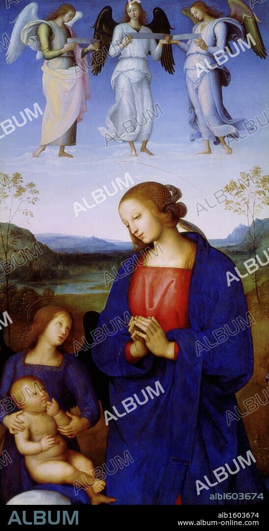 Virgin and Child   c. 1500/05  Pietro Perugino (c.1450-1523/Italian)   Panel   National Gallery, London.