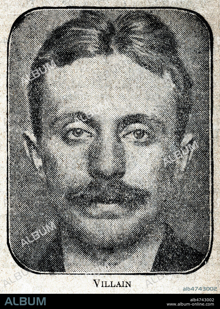 Portrait de Raoul VILLAIN (1885-1936), meurtrier de Jean JAURES (1859-1914). Photographie anonyme tiree de Le Journal du 23 mars 1919. credit : Coll. Jonas/KHARBINE-TAPABOR.