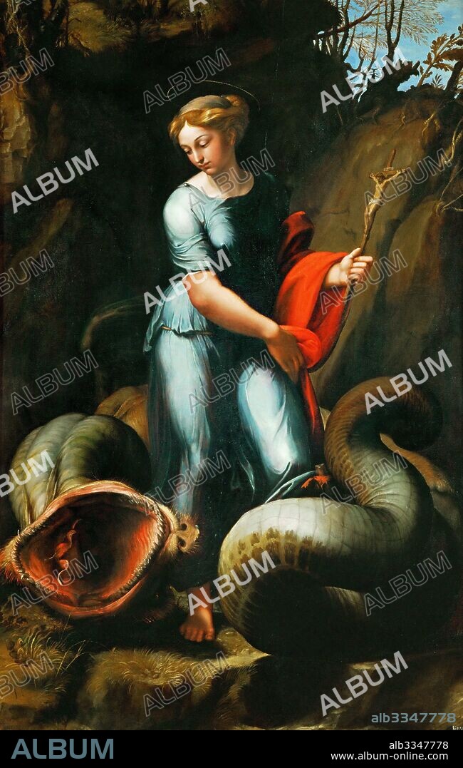 RAPHAEL (RAFFAELLO SANZIO DA URBINO). Saint Margaret.