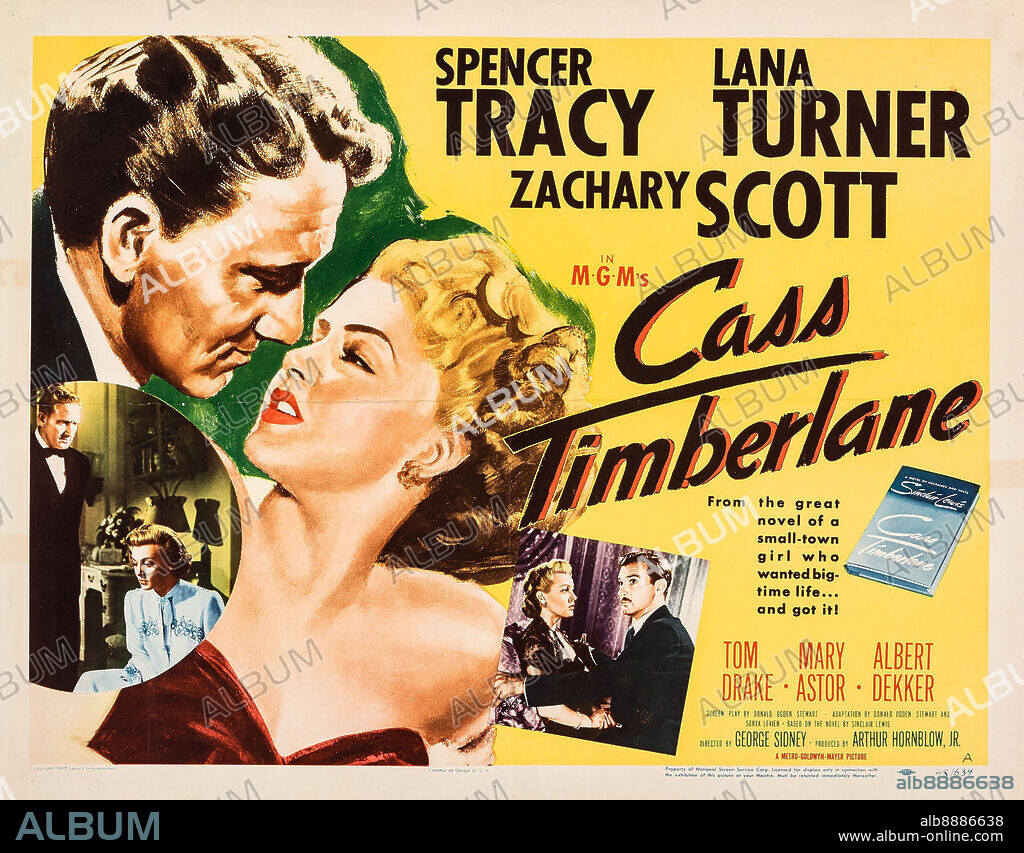 LANA TURNER and SPENCER TRACY in CASS TIMBERLANE, 1947, directed by GEORGE SIDNEY. Copyright M.G.M.