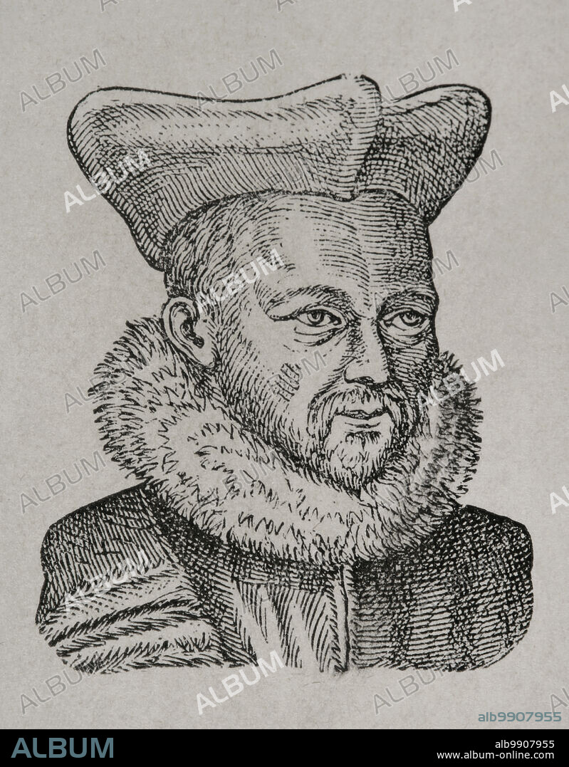 Jacques Faye d'Espeisses (15423-1590). Maître des requêtes (Master of Requests) of the Duke of Anjou, future King Henry III (1570), later destined by the King to Poland and then to Italy. Advocate General in the Parlement of Paris after 1580. Portrait. Engraving. Sciences & Lettres au Moyen Age et à l'époque de la Renaissance. Paris, 1877.