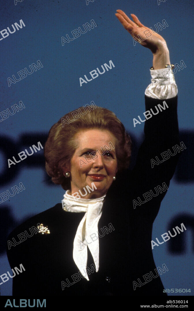 Jun 09, 1983; London, UK; British Prime Minister MARGARET THATCHER wins the election. Mandatory Credit: Photo by Philippe Achache / Impact / ZUMA Press. (©) Copyright 1983 by Philippe Achache / Impact. 09/06/1983