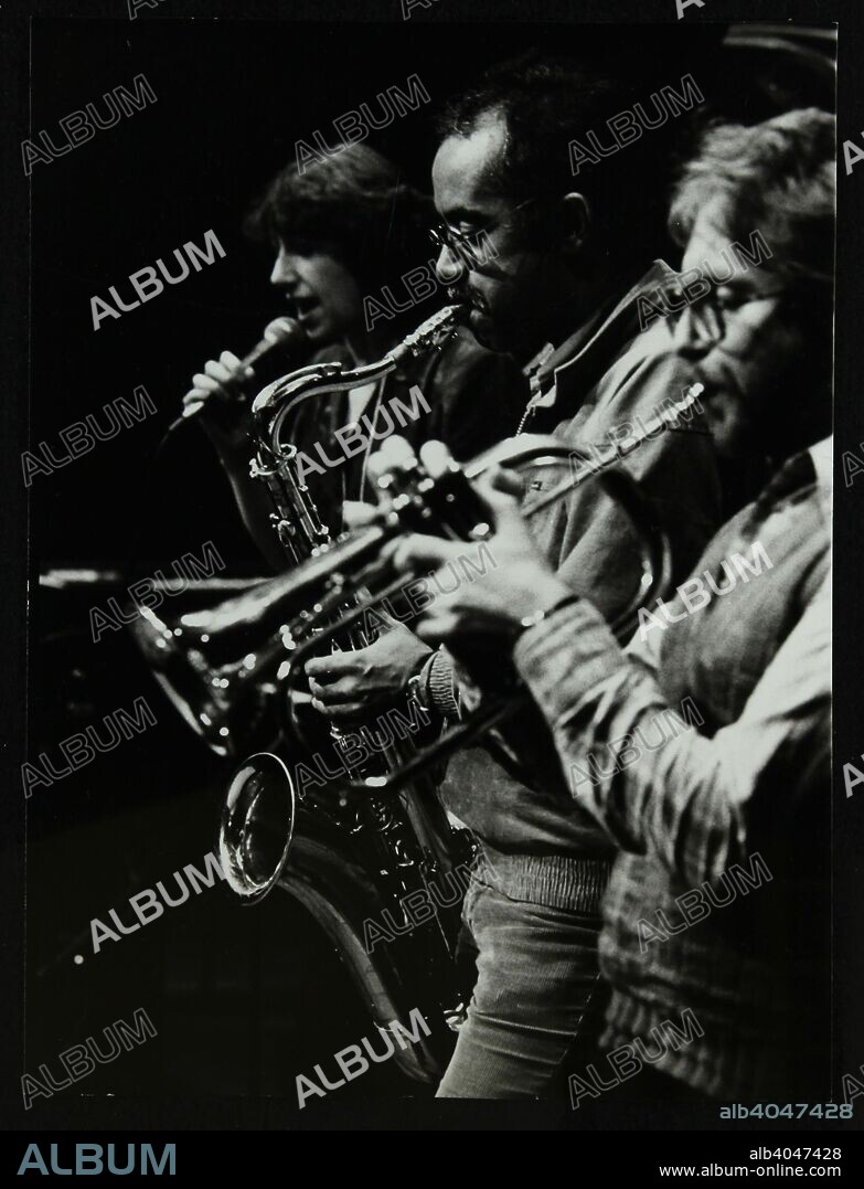 Norma Winstone (vocals), Art Themen (saxophone) and Henry Lowther (trumpet) performing at The Stables, Wavendon, Buckinghamshire.