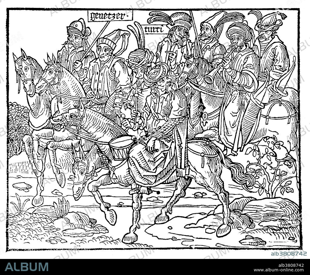 The Peregrinatio in Terram Sanctam or Sanctae Peregrinationes, an incunabulum account of a pilgrimage to Jerusalem, by Bernhard von Breydenbach, was published in 1486 with illustrations were drawn by Erhard Reuwich. The party also included two friends, one a knight, and a cook. Leaving in April 1483 and arriving back in January 1484, they travelled first to Venice, where they stayed for three weeks. They then took ship for Corfu, Modon and Rhodes. After Jerusalem and Bethlehem and other sights of the Holy Land, they went to Mount Sinai and Cairo. After taking a boat down the Nile to Rosetta, they took ship back to Venice. Sanctae Peregrinatione was the first printed illustrated travel book, and marked a leap forward for book illustration. A bestseller, it was reprinted thirteen times over the next three decades, including printings in France and Spain.