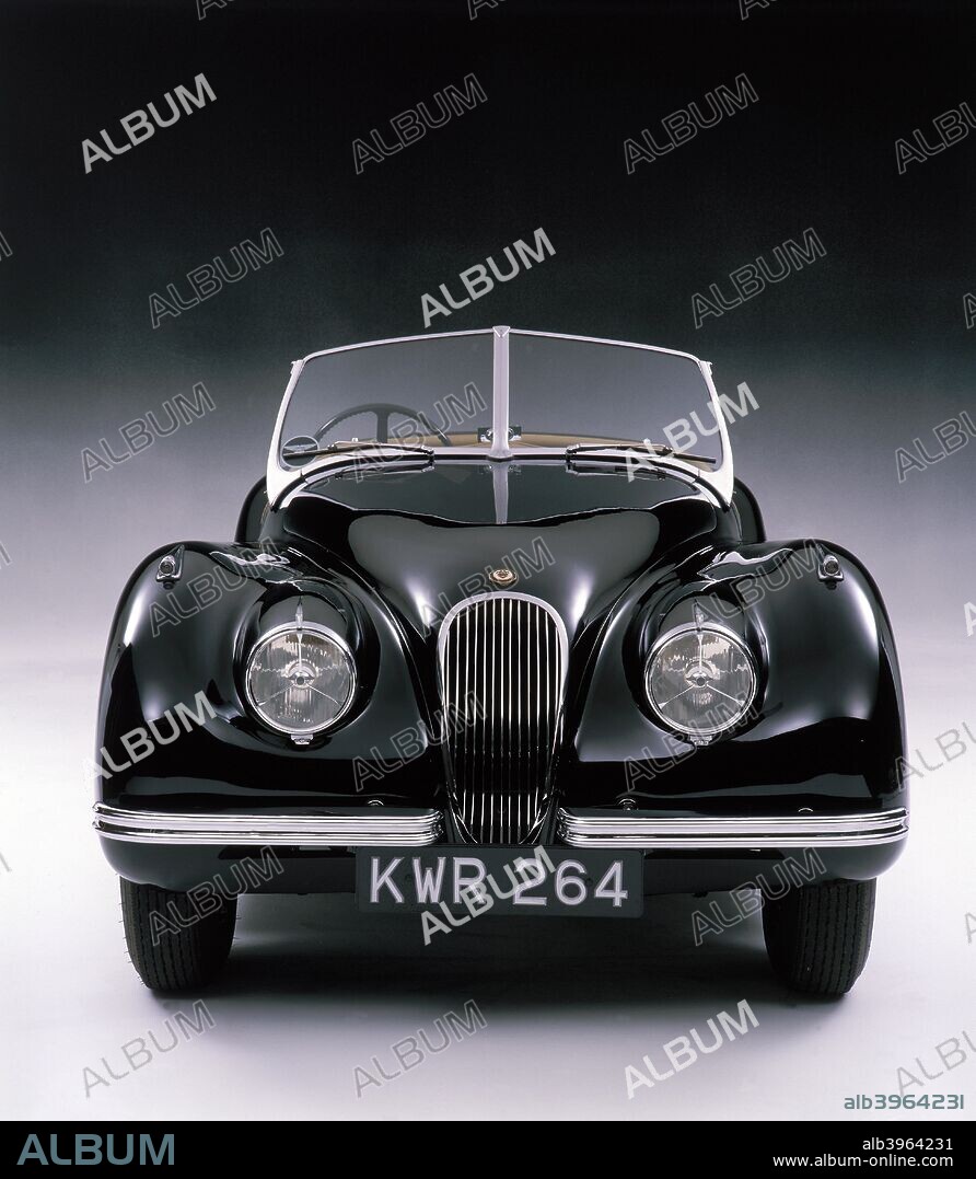 1950 Jaguar XK 120. First introduced in 1948, the Jaguar XK120 was a sports car noted for its streamlined elegant design. Apart from the look, it was also famous for its twin-cam straight-six cylinder engine, which was powerful yet reliable. The  XK120 and its successors, XK140 and XK150, faced little competition, with only the equally successful Porsche 356 preventing it from dominating the market for affordable sports cars.