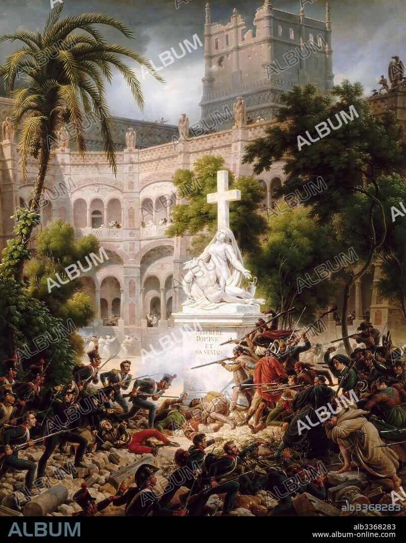LEJEUNE, LOUIS-FRANçOIS, BARON. Assault of the monastery of of Santa Engracia, February 8, 1809.