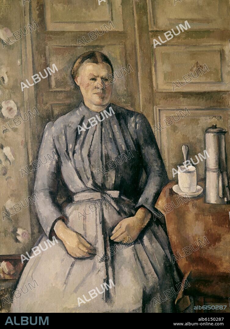 PAUL CEZANNE. LA MUJER DE LA CAFETERA.