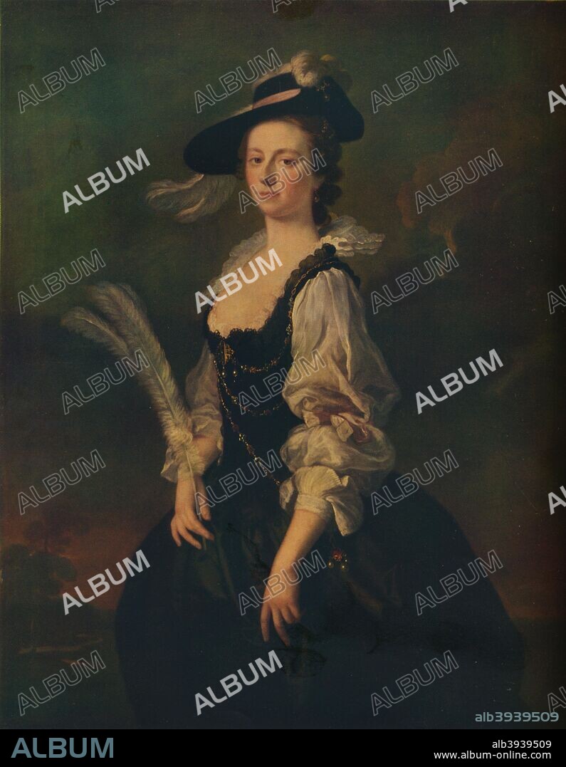 'Portrait of Jane Hale, Mrs Madan', 1746. From The Connoisseur Volume XC. [The Connoisseur Ltd, London, 1932].