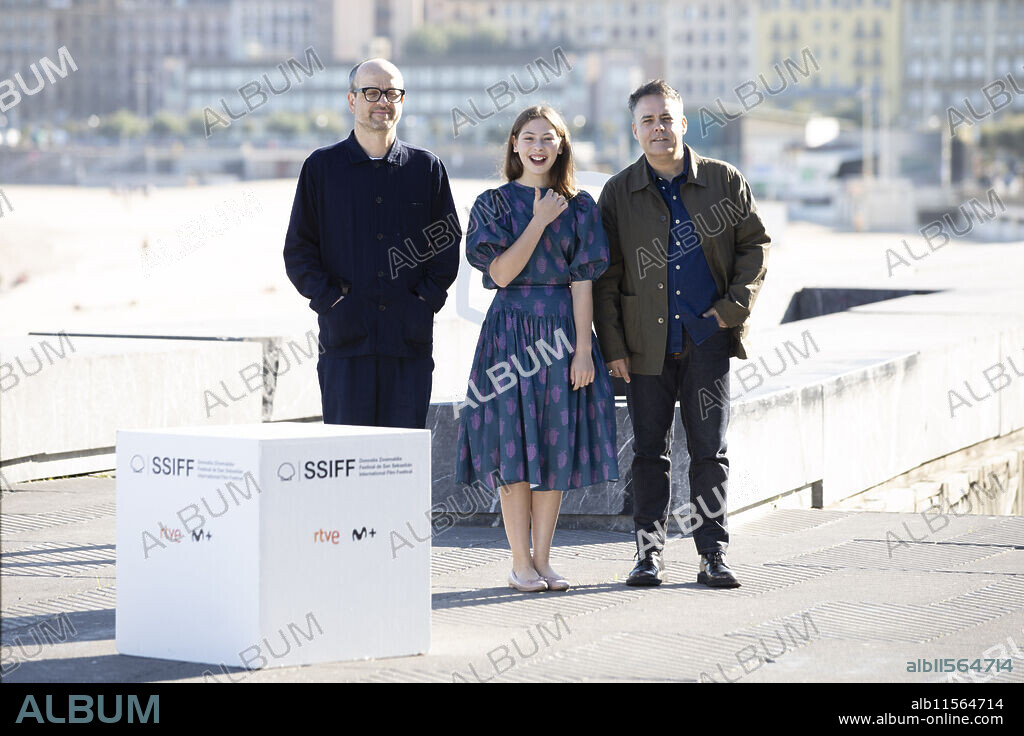 Matthew Herbert, Kila Lord Cassidy and Sebastian Lelio attended 'The Wonder' Photocall during 70th San Sebastian International Film Festival at Kursaal Palace on September 22, 2022 in Donostia / San Sebastian, Spain.