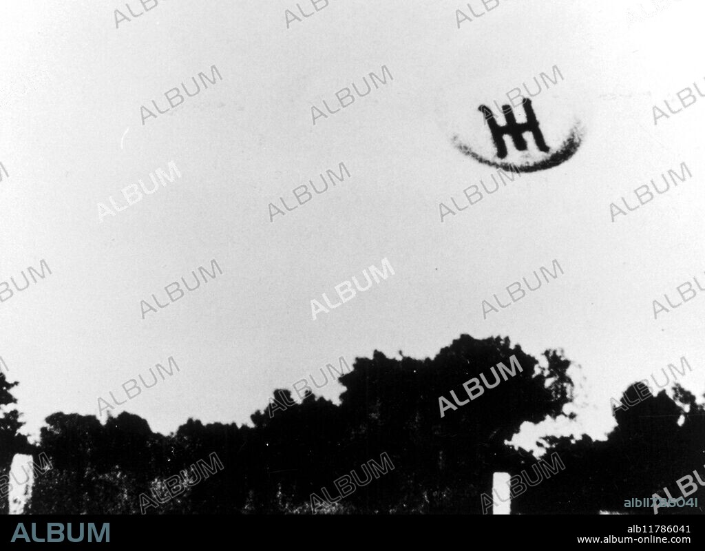 One of several UFO photogrpahs taken by Antonio Pardo at San Jose de Valderas, Madrid, Spain, 1st June 1967 - part of the UMMO affair. - ©TopFoto / Fortean.