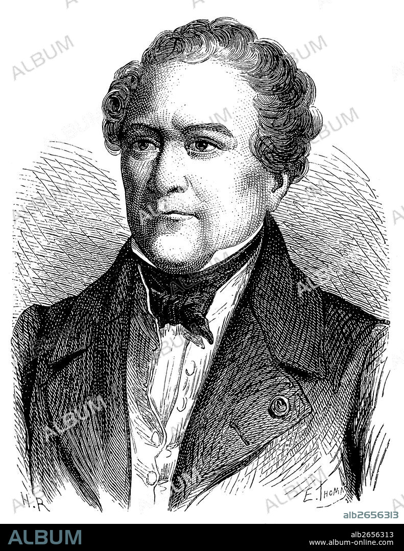 Jean d'Arcet (1724-1801), French chemist, inventor of the alloy d'Arcet. Engraving, 1873.