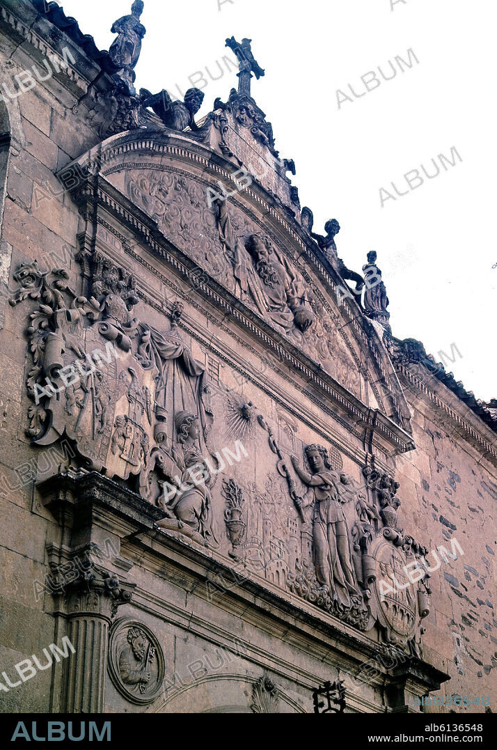 REPULLES Y VARGAS ENRIQUE. EXT-FACHADA MANIERISTA DEL CONVENTO CARMELITA FUNDADO EN 1571 POR STA TERESA DE JESUS.