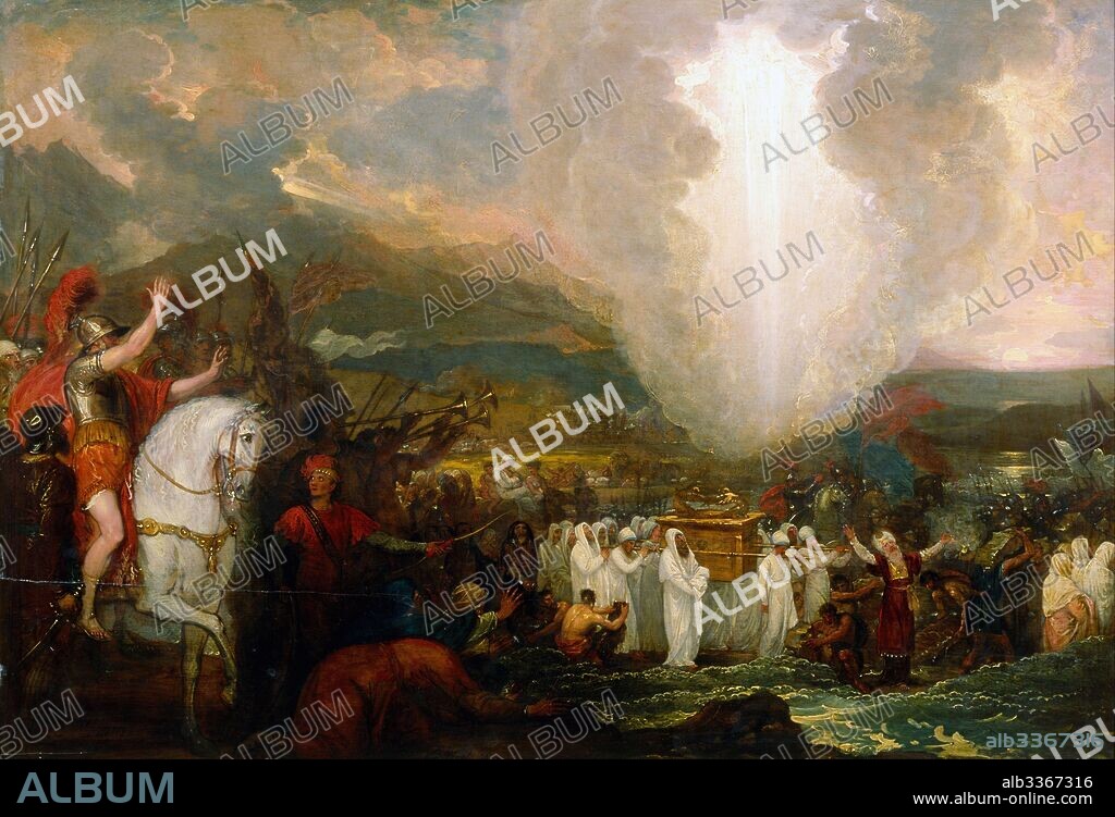 BENJAMIN WEST. Joshua passing the River Jordan with the Ark of the Covenant.