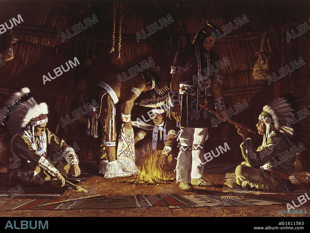 Secret Rite of the Calumet-Initiation of a Medicine Man  American History.