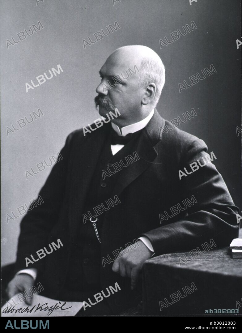 Ludwig Karl Martin Leonhard Albrecht Kossel (September 16, 1853 - July 5, 1927) was a German biochemist and pioneer in the study of genetics. He was awarded the Nobel Prize for Physiology or Medicine in 1910 for his work in determining the chemical composition of nucleic acids, the genetic substance of biological cells. Kossel isolated and described the five organic compounds that are present in nucleic acid: adenine, cytosine, guanine, thymine, and uracil. These compounds were later shown to be nucleo-bases, and are key in the formation of DNA and RNA, the genetic material found in all living cells. During the last years of Kossel's life, he conducted important research into the composition of the protein types protamines and histones, and discovered flavianic acid. He died in 1927, after a recurring attack of angina pectoris.