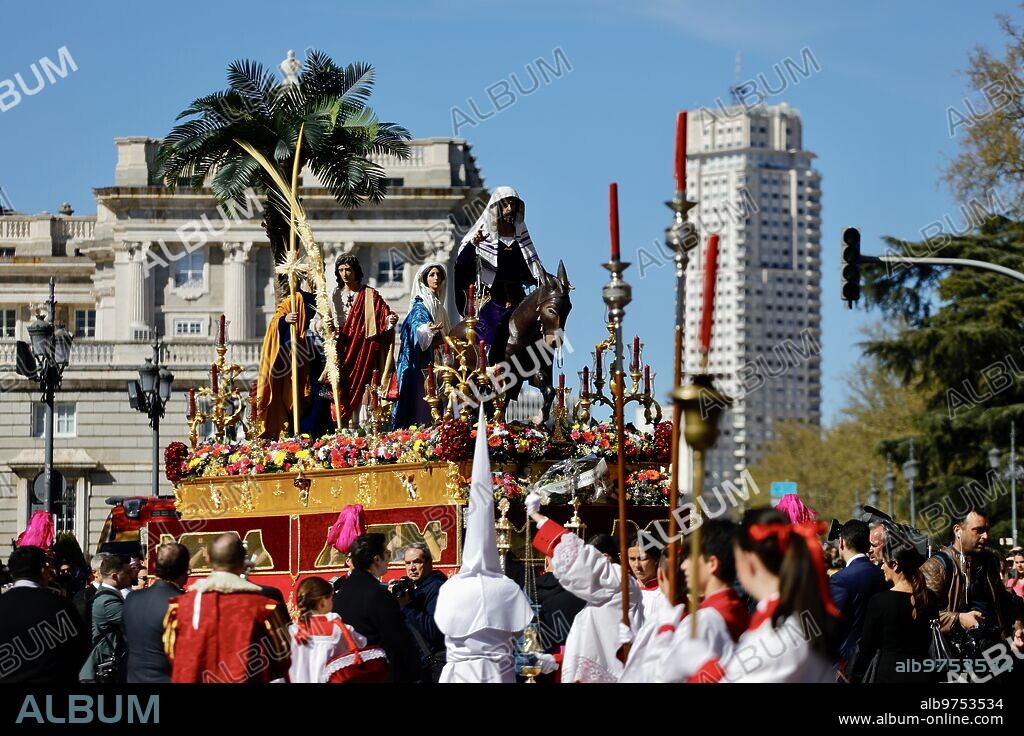 Madrid, 02/04/2023. Catedral de la Almudena. Procesión de Domingo de Ramos de «La Borriquita». Foto: Guillermo Navarro. ARCHDC.