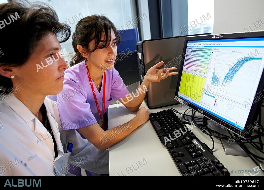 Quantitative PCR data discussion, Genomics Unit, DNA and RNA sequentation and quantitation, quantitative PCR array, Biodonostia Health and Biomedicine Research Institute, San Sebastian, Donostia, Gipuzkoa, Euskadi, Spain.