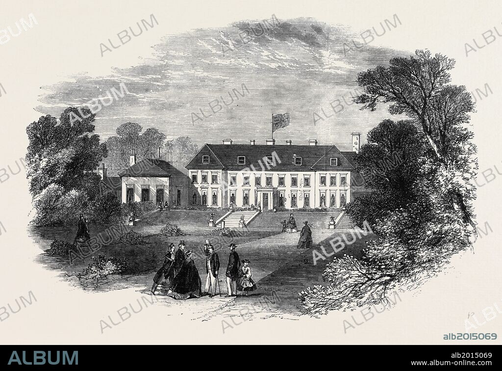 KENMARE HOUSE, KILLARNEY, THE SEAT OF VISCOUNT CASTLEROSSE; THE QUEEN'S VISIT TO IRELAND.