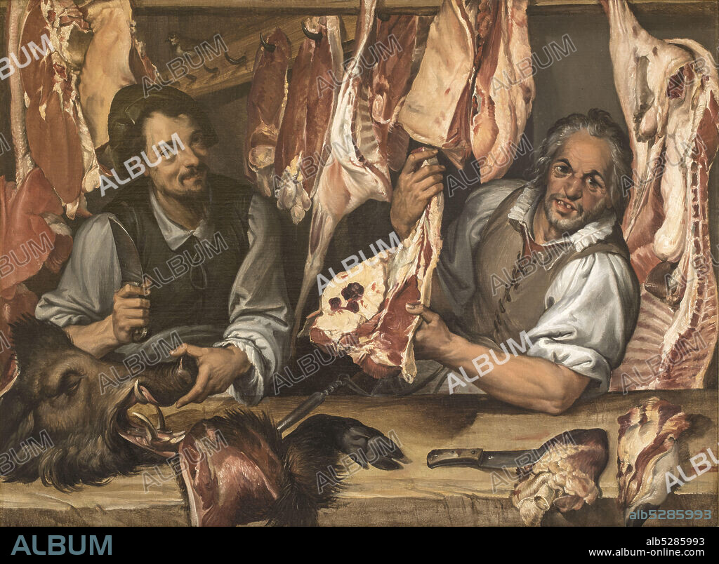 BARTOLOMEO PASSEROTTI (PASSAROTTI). The Butcher Shop (La Macelleria).
