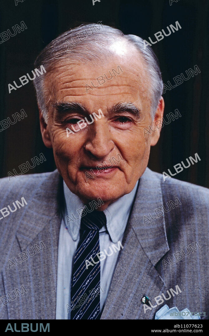 Marcel Prawy, dramaturge of the Vienna State Opera, excellent opera expert, opera critic, portrait, 1994.