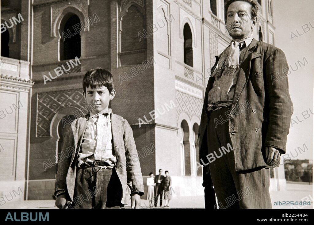 PELICULA : MI TIO JACINTO , 1955. BASADA EN LA NOVELA DE ANDRAS LASZLO. DIRECTOR , LADISLAO VAJDA. ACTOR , PABLO CALVO HIDALGO , PABLITO CALVO. ACTOR DE CINE ESPAÑOL. MADRID 1949 - 2000.