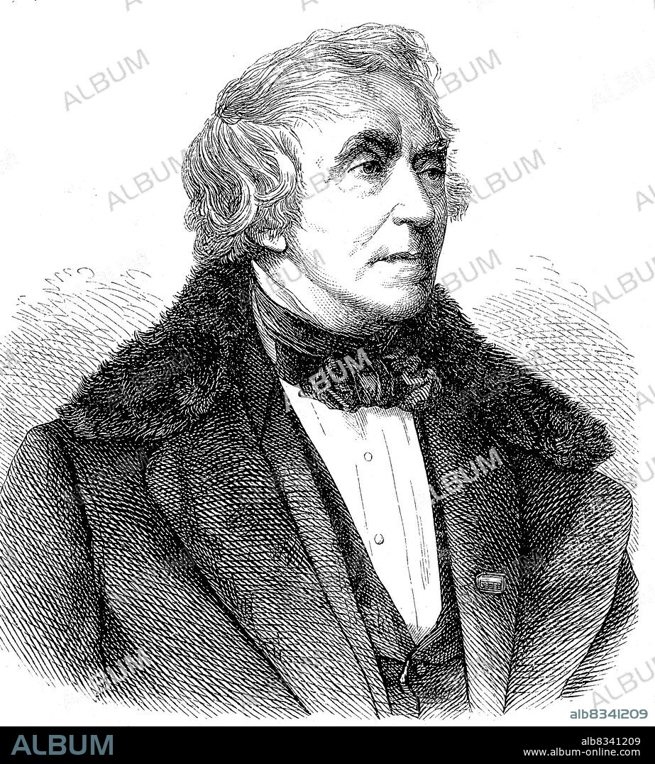 Friedrich Wilhelm von Thiersch, 17. Juni 1784 - 25. Februar 1860, war ein deutscher Philologe / Friedrich Wilhelm von Thiersch, June 17, 1784 - February 25, 1860, was a German philologist, Historisch, historical, digital improved reproduction of an original from the 19th century / digital restaurierte Reproduktion einer Originalvorlage aus dem 19. Jahrhundert, genaues Originaldatum nicht bekannt.