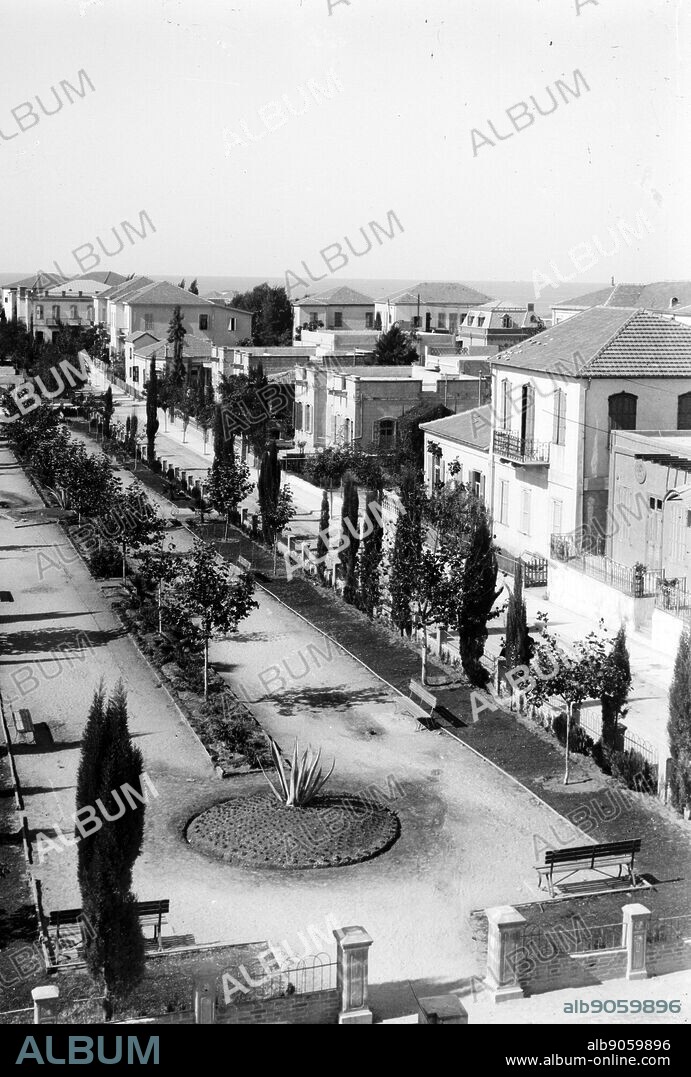 Streets in Tel Aviv; (Palestine) Israel circa 1930.