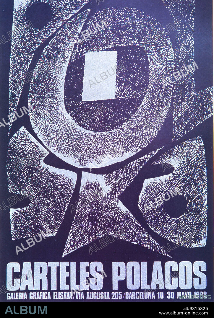 TOMAS VELLVE I MENGUAL. Tomás Vellvé i Mengual, Carteles Polacos, Galeria Gràfica Elisava, Mayo 1968. Colección privada.
