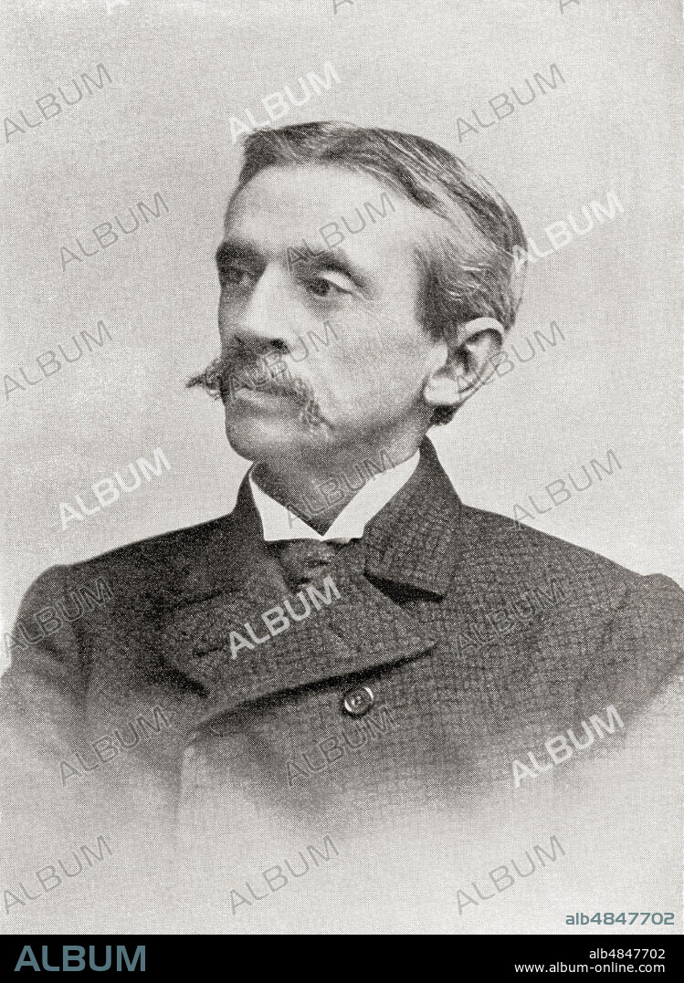 Frank Richard Stockton, 1834 â€“ 1902.  American writer and humorist.  From The International Library of Famous Literature, published c. 1900.