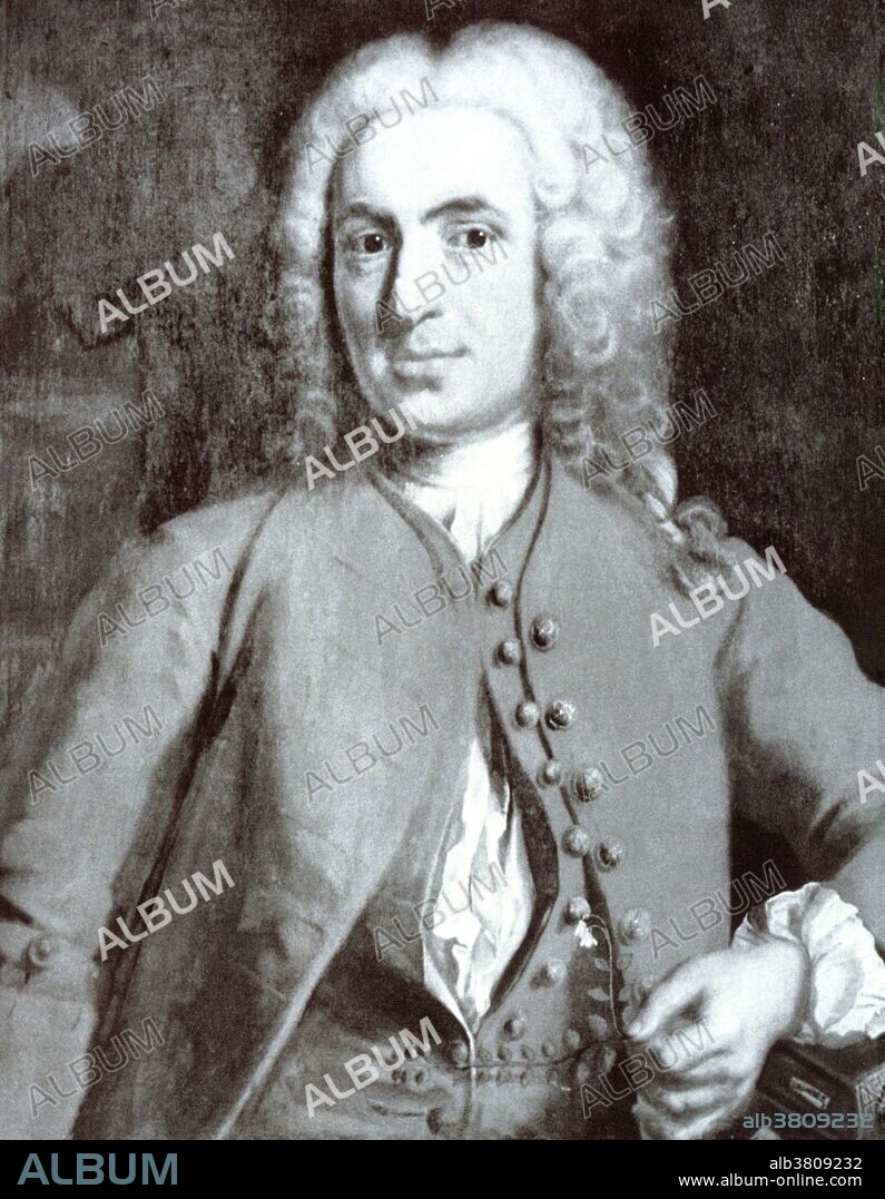 Portrait of Carl Linnaeus (1707 - 1778), a Swedish botanist, made from a painting by Scheffel in 1739. Linnaeus was the founder of the modern taxonomy, or the classification system for animals and plants. He divided flowering plants into classes according to there stamens and orders according to the number of pistils in "Systema Naturae", The Natural World, which was published in 1735. In 1749, he invented the binomial nomenclature by which each plant was given a latin generic noun followed by a specific adjective. Linnaeus opposed the evolutionary theory that no new species had been formed since Creation and none had become extinct.