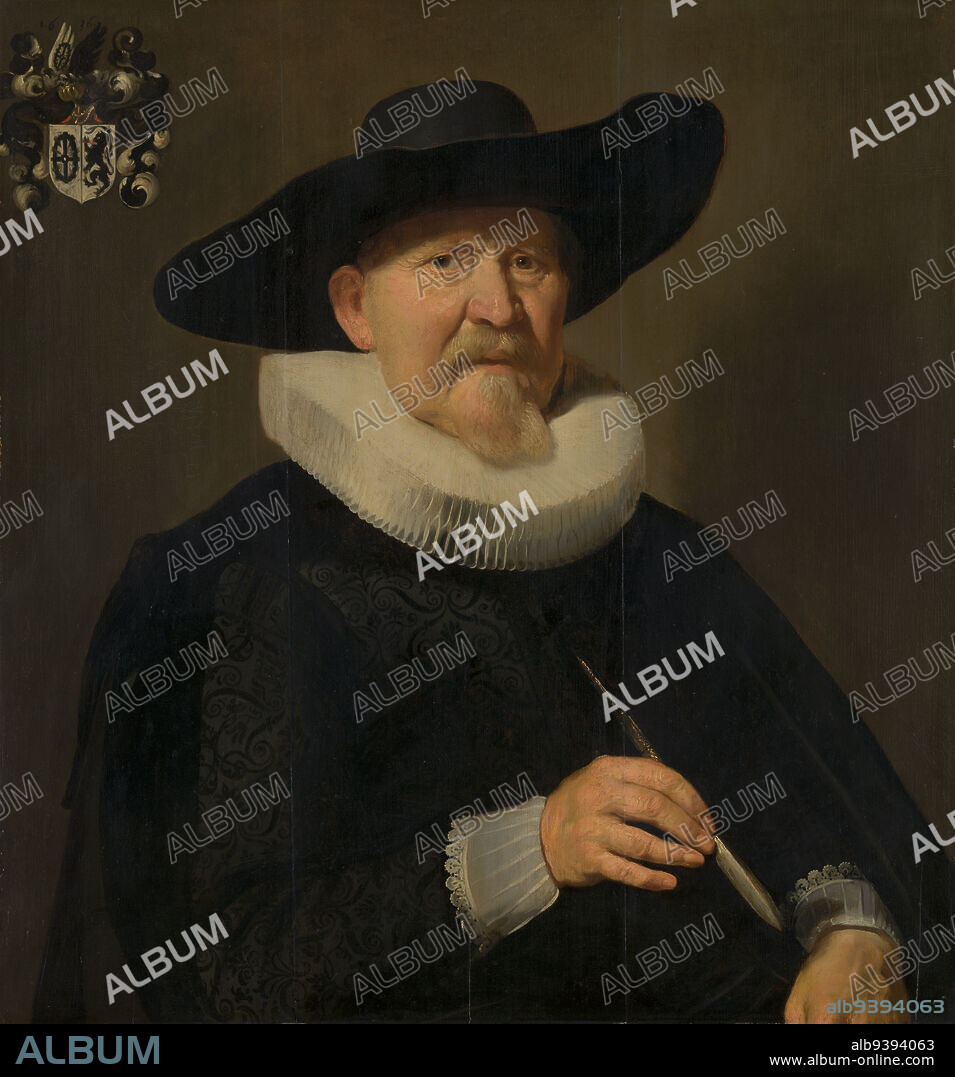 Portrait of a man, probably Hans van Hogendorp, Thomas de Keyser, 1636.
