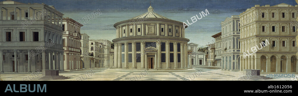 Ideal City by Luciano Laurana, 1420-1479, Italy, Urbino, National Gallery of The Marche.