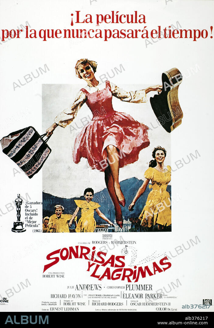 Poster de SONRISAS Y LÁGRIMAS, 1965 (THE SOUND OF MUSIC), dirigida por ROBERT WISE. Copyright 20TH CENTURY FOX.